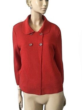 Saint James Red Sweater Knit Size 12